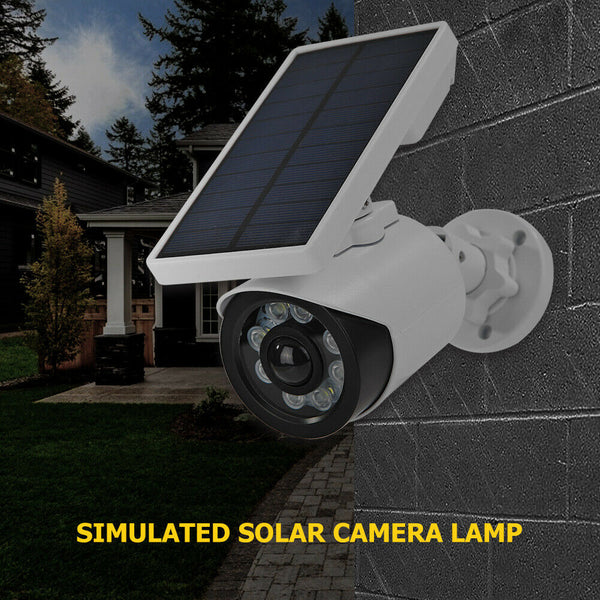 8 LED Motion Sensor Solar light W/ Dummy Security Camera