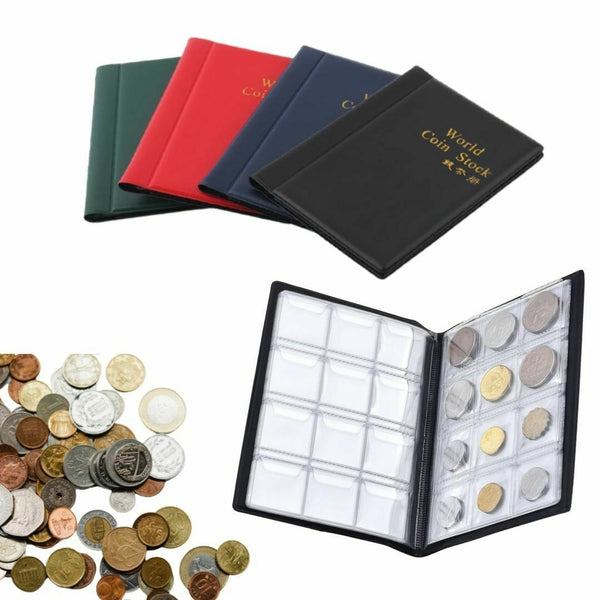 120 Pockets Coin Collection Storage Book Coins Organizer