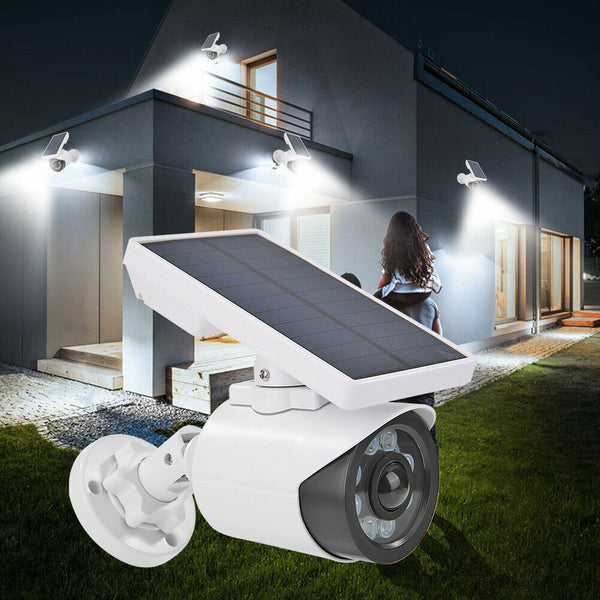 8 LED Motion Sensor Solar light W/ Dummy Security Camera