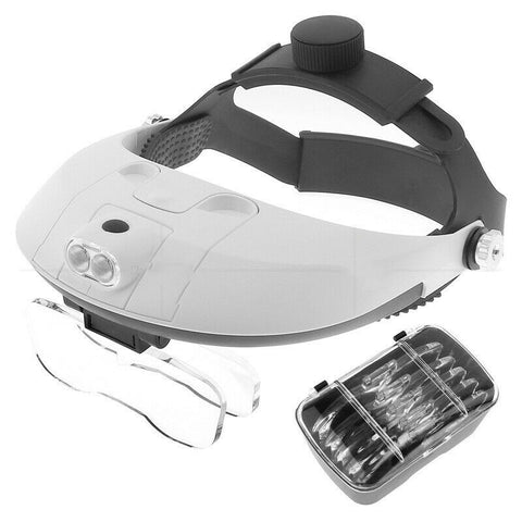 Dual Tray Head Mounted Magnifier Glasses 81001-H
