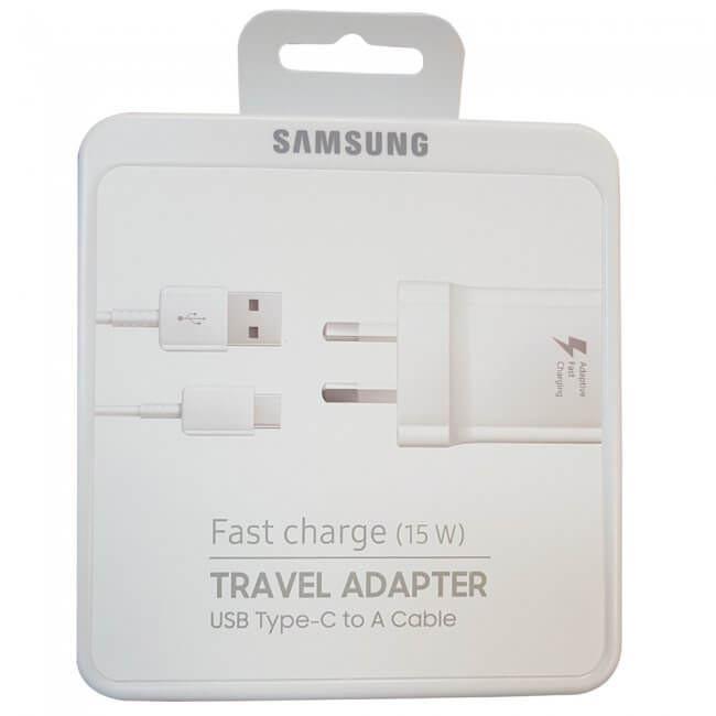 15w Samsung Genuine Fast Adaptive Charger w/ Type-C Cable