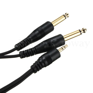 1M 1.5M 3.5mm Stereo to 2x 6.35mm MONO Audio Cable SE5