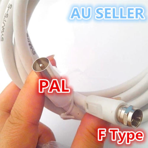 1.5m 3m 5m Male PAL to F Type TV Antenna Cable