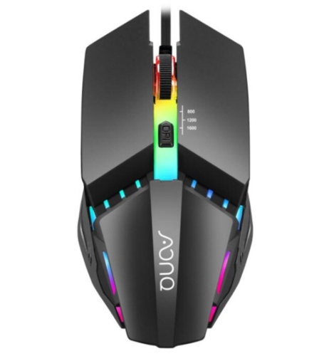 RGB Wired Gaming Mouse w/ DPI Selector for PC Pros