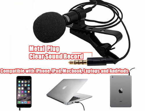 Professional Lavalier microphone 3.5mm Aux Plug
