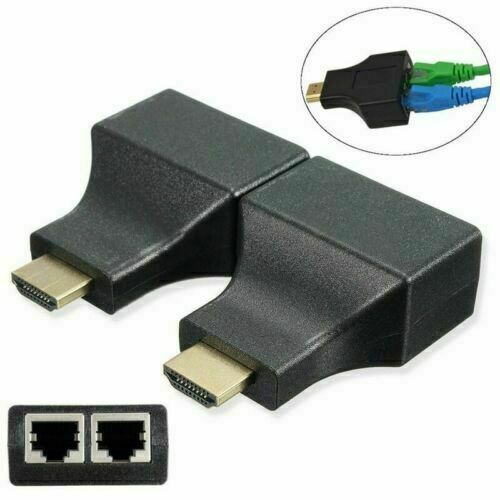 HDMI to RJ45 Network Cable Extender (Pair)