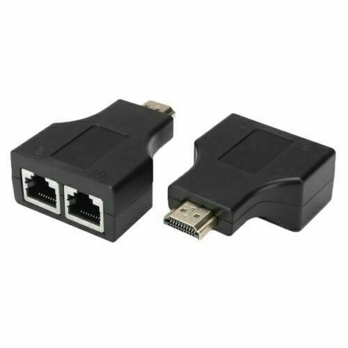 HDMI to RJ45 Network Cable Extender (Pair)
