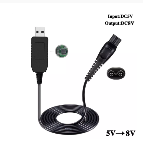 USB Cable For Philips Shaver Battery Charger 4.3V/8V/15V Electric Shaver HQ8505 HQ850 A00390