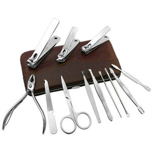 12 in 1 Stainless Steel Nail Clipper Manicure Set Gadget