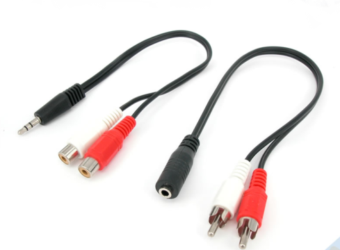3.5mm AUX to 2 RCA adapter cable