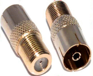 F-Type Female To PAL RF Female Plug Adapter