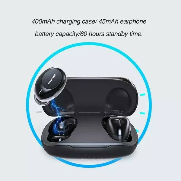 AWEI T20 Wireless Earbuds, Headphones with Noise Cancelling and True
