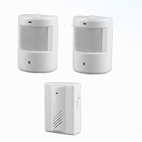 2 Pcs Wireless PIR Security Chime Infrared Doorbell